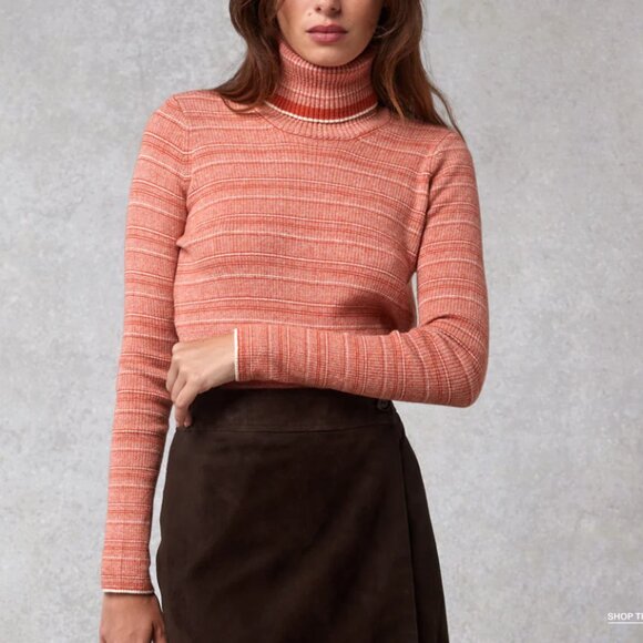 Rouje Wool and Alpaca Turtleneck and Thin Scarf  - Pull Iris et écharpe Corentin - Picture 4 of 8